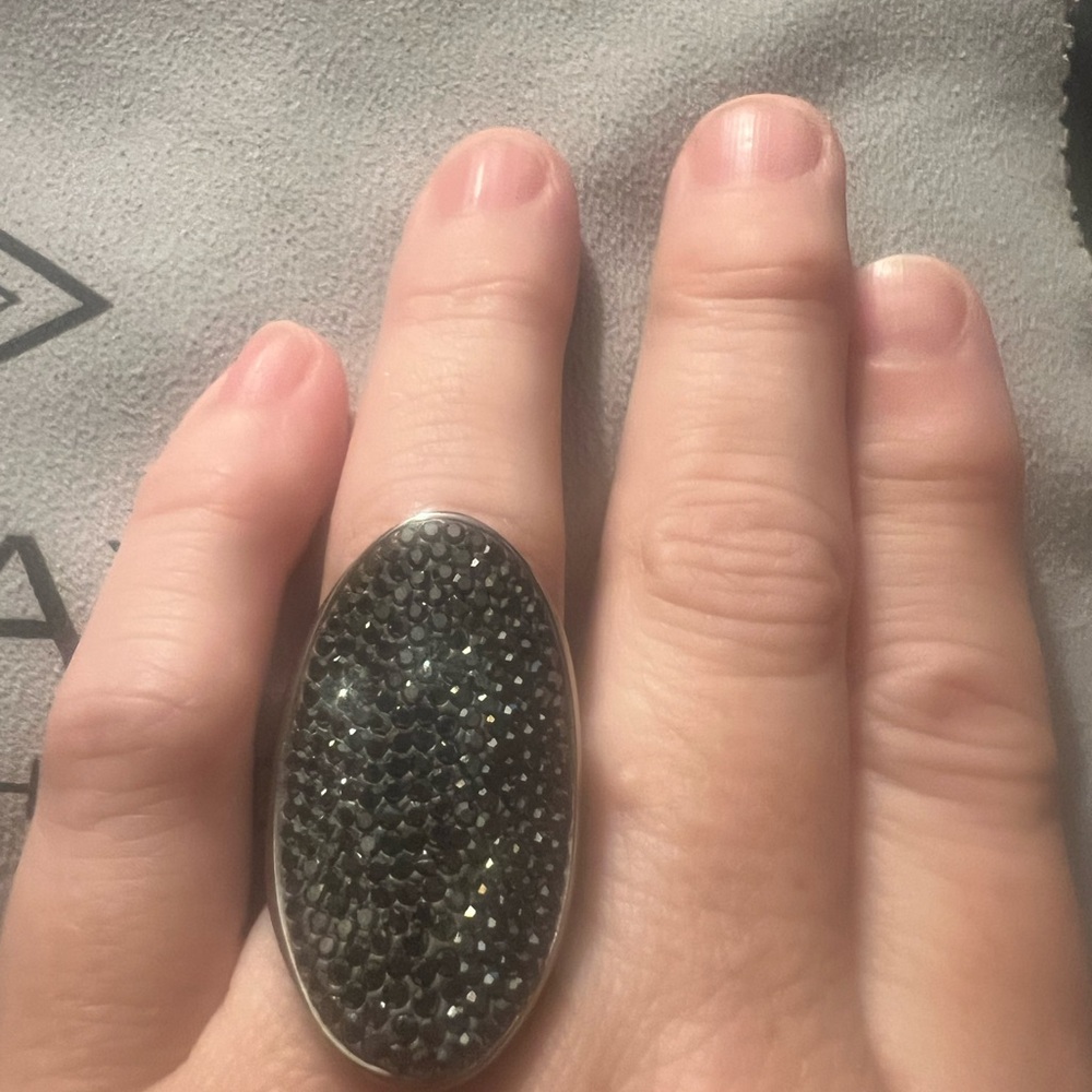 Elegant Silver Statement Ring - image 6